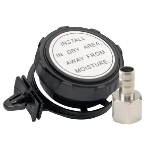 VIAIR - 92639 | VIAIR Remote Mount Air Filter | Metal 6 Stage Material, 3/8" NPT X 1/2" Airline, Black - Image 1