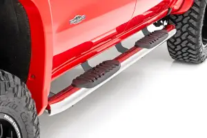 Rough Country - 21002S | Rough Country Stainless Oval Nerf Steps (2019-2025 Silverado, Sierra 1500 2WD/4WD | 2020-2025 Silverado, Sierra 2500 HD, 3500 HD 2WD/4WD | Crew Cab Models ONLY) - Image 6