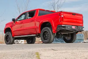 Rough Country - 21002S | Rough Country Stainless Oval Nerf Steps (2019-2025 Silverado, Sierra 1500 2WD/4WD | 2020-2025 Silverado, Sierra 2500 HD, 3500 HD 2WD/4WD | Crew Cab Models ONLY) - Image 2