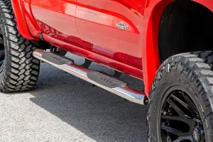 Rough Country - 21002S | Rough Country Stainless Oval Nerf Steps (2019-2025 Silverado, Sierra 1500 2WD/4WD | 2020-2025 Silverado, Sierra 2500 HD, 3500 HD 2WD/4WD | Crew Cab Models ONLY) - Image 4