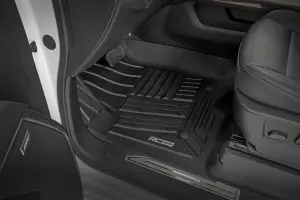 Rough Country - FF-2161 | Rough Country Flex-Fit FR Floor Mats (2019-2025 Silverado, Sierra 1500 2WD/4WD | 2020-2025 Silverado, Sierra 2500 HD, 3500 HD 2WD/4WD | Crew Cab Models ONLY) - Image 2