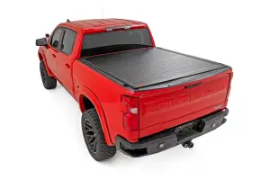 50120580 | Rough Country Hard Roll Up Bed Cover (2019-2025 Silverado, Sierra 1500 2WD/4WD | 5'10" Bed)