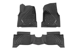 FF-71224 | Rough Country Flex-Fit Floor Mats For Crew Toyota Tacoma 2/4WD (2024-2024) | Front & Rear