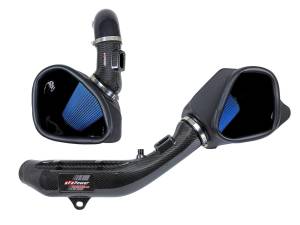 aFe Power - 57-10006R | AFE Power Track Series Stage-2 Carbon Fiber Intake System w/ Pro 5R Filter 2019-2021 M2 Competition (F87), 2015-2020 M3, M4 (F80/82/83) L6-3.0L (tt) S55 - Image 1