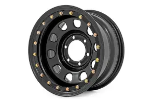 Rough Country - RC51-5165SL | Rough Country Steel Simulated Bead Lock Wheel Black | 15x10 | 5x4.5 | 3.30 Bore | -39mm - Image 2