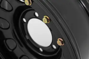 Rough Country - RC51-5165SL | Rough Country Steel Simulated Bead Lock Wheel Black | 15x10 | 5x4.5 | 3.30 Bore | -39mm - Image 3