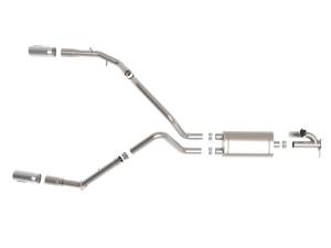 aFe Power - 49-32081-P | AFE Power Gemini XV 3 IN 304 Stainless Steel Cat-Back Exhaust System w/ Cut-Out Polished (2019-2024 1500 V8-5.7L) - Image 2
