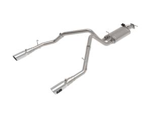 aFe Power - 49-32081-P | AFE Power Gemini XV 3 IN 304 Stainless Steel Cat-Back Exhaust System w/ Cut-Out Polished (2019-2024 1500 V8-5.7L) - Image 1