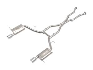 49-32086-P | AFE Power MACH Force-Xp 304 Stainless Steel Cat-Back Exhaust System w/ Polished Tip (2011-2024 Durango V6-3.6L/V8-5.7L)