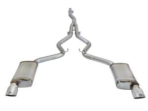 49-33084-P | AFE Power MACH Force-Xp 3 to 2-1/2 IN Stainless Steel Cat-Back Exhaust Sys w/Polished Tip (2015-2021 Mustang L4-2.3L t)