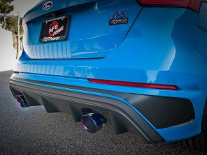 aFe Power - 49-33103-L | AFE Power Takeda 3 IN 304 Stainless Steel Cat-Back Exhaust System w/ Blue Flame Tip (2016-2018 Focus RS L4-2.3L t) - Image 9