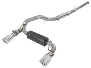 49-33103-P | AFE Power Takeda 3 IN 304 Stainless Steel Cat-Back Exhaust System w/ Polished Tip (2016-2018 Focus RS L4-2.3L t)