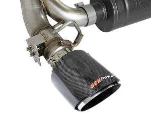 aFe Power - 49-33104-C | AFE Power Takeda 3 IN 304 Stainless Steel Axle-Back Exhaust System w/ Carbon Fiber Tip (2016-2018 Focus RS L4-2.3L t) - Image 5