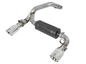 49-33104-P | AFE Power Takeda 3 IN 304 Stainless Steel Axle-Back Exhaust System w/ Polished Tip (2016-2018 Focus RS L4-2.3L t)