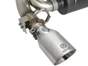 aFe Power - 49-33104-P | AFE Power Takeda 3 IN 304 Stainless Steel Axle-Back Exhaust System w/ Polished Tip (2016-2018 Focus RS L4-2.3L t) - Image 5