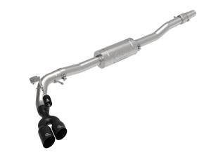 49-33111-B | AFE Power Rebel Series 3 IN 304 Stainless Steel Cat-Back Exhaust System w/ Black Tips (2019-2023 Ranger L4-2.3L t)