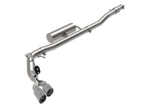 49-33119-P | AFE Power Rebel Series 3 IN 304 Stainless Steel Cat-Back Exhaust System w/ Polished Tips (2019-2023 Ranger L4-2.3L t)