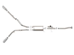 aFe Power - 49-33123-P | AFE Power Gemini XV 3 IN 304 Stainless Steel Cat-Back Exhaust System w/ Cut-Out Polished (2015-2020 F150 Pickup V6-2.7L/3.5L tt/V8-5.0L) - Image 2