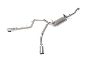 aFe Power - 49-33123-P | AFE Power Gemini XV 3 IN 304 Stainless Steel Cat-Back Exhaust System w/ Cut-Out Polished (2015-2020 F150 Pickup V6-2.7L/3.5L tt/V8-5.0L) - Image 1