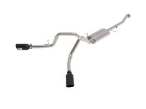 49-33126-B | AFE Power Vulcan Series 3 IN 304 Stainless Steel Cat-Back Exhaust System w/Black Tip (2021-2024 F150 Pickup V6-2.7L/3.5L tt/V8-5.0L)