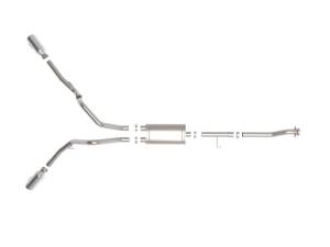 aFe Power - 49-33126-P | AFE Power Vulcan Series 3 IN 304 Stainless Steel Cat-Back Exhaust System w/Polished Tip (2021-2024 F150 Pickup V6-2.7L/3.5L tt/V8-5.0L) - Image 2