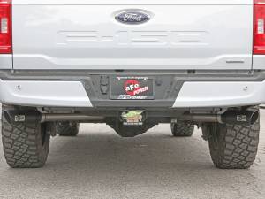 aFe Power - 49-33129-B | AFE Power Gemini XV 3 IN 304 Stainless Steel Cat-Back Exhaust System w/ Cut-Out Black (2021-2024 F150 Pickup V6-2.7L/3.5L tt/V8-5.0L) - Image 9