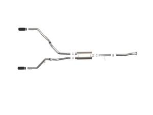 aFe Power - 49-33130-B | AFE Power Vulcan Series 3 IN 304 Stainless Steel Cat-Back Exhaust System w/Black Tip (2015-2020 F150 Pickup V8-5.0L) - Image 2