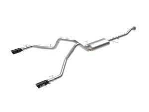 aFe Power - 49-33130-B | AFE Power Vulcan Series 3 IN 304 Stainless Steel Cat-Back Exhaust System w/Black Tip (2015-2020 F150 Pickup V8-5.0L) - Image 1