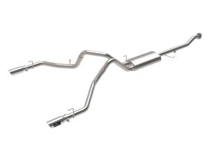 aFe Power - 49-33130-P | AFE Power Vulcan Series 3 IN 304 Stainless Steel Cat-Back Exhaust System w/Polished Tip (2015-2020 F150 Pickup V8-5.0L) - Image 1