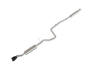 49-33134-B | AFE Power Takeda 2-1/4 IN 304 Stainless Steel Cat-Back Exhaust System w/ Black Tip (2014-2019 Fiesta L4-1.6L)