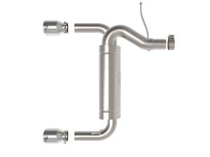 49-33137-P | AFE Power Vulcan Series 3 IN to 2-1/2 IN Stainless Steel Axle-Back Exhaust System Polished (2021-2024 Bronco L4-2.3L t/V6-2.7L tt)