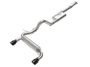49-33138-B | AFE Power Vulcan Series 3 IN to 2-1/2 IN Stainless Steel Cat-Back Exhaust System Black (2021-2024 Bronco L4-2.3L t/V6-2.7L tt)