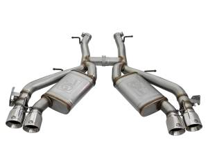 49-34068-P | AFE Power MACH Force-Xp 3 IN 304 Stainless Steel Axle-Back Exhaust System w/Polished Tip (2016-2024 Camaro SS V8-6.2L sc)