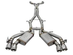 49-34069-P | AFE Power MACH Force-Xp 3 IN 304 Stainless Steel Cat-Back Exhaust System w/Polished Tip (2016-2024 Camaro SS V8-6.2L sc)