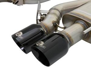 aFe Power - 49-34078-B | AFE Power MACH Force-Xp 3 IN 304 Stainless Steel Cat-Back Exhaust System w/ Black Tip (2016-2019 ATS-V V6-3.6L tt) - Image 5