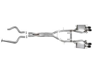 aFe Power - 49-34078-B | AFE Power MACH Force-Xp 3 IN 304 Stainless Steel Cat-Back Exhaust System w/ Black Tip (2016-2019 ATS-V V6-3.6L tt) - Image 2