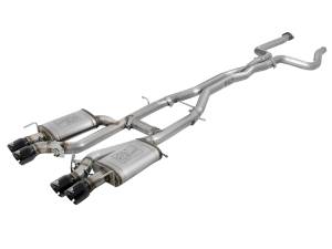 49-34078-B | AFE Power MACH Force-Xp 3 IN 304 Stainless Steel Cat-Back Exhaust System w/ Black Tip (2016-2019 ATS-V V6-3.6L tt)