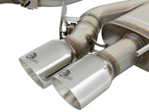 aFe Power - 49-34078-P | AFE Power MACH Force-Xp 3 IN 304 Stainless Steel Cat-Back Exhaust System w/ Polished Tip (2016-2019 ATS-V V6-3.6L tt) - Image 4