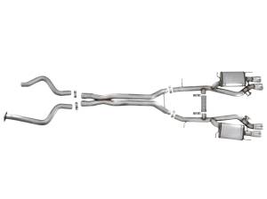 aFe Power - 49-34078-P | AFE Power MACH Force-Xp 3 IN 304 Stainless Steel Cat-Back Exhaust System w/ Polished Tip (2016-2019 ATS-V V6-3.6L tt) - Image 2