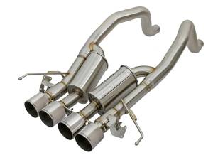 49-34082-P | AFE Power MACH Force-Xp 304 Stainless Steel Axle-Back Exhaust System w/ Polished Tips (2015-2019 Corvette C7 V8-6.2L sc)