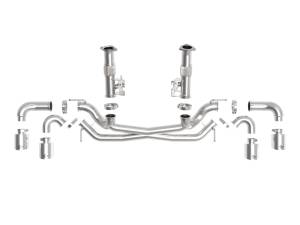 aFe Power - 49-34127NM-P | AFE Power MACH Force-Xp 304 Stainless Steel Cat-Back Exhaust w/o Muffler Polished (No NPP) (2020-2024 Corvette C8 V8-6.2L) - Image 2
