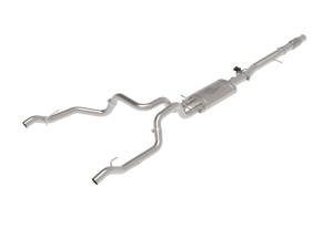 49-34140 | AFE Power Gemini XV 3 IN 304 Stainless Steel Cat-Back Exhaust System w/ Cut-Out (2019-2024 Silverado, Sierra 1500 V8-6.2L)