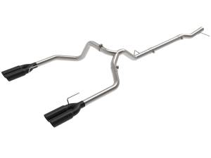 49-34146-P | AFE Power Vulcan Series 3 IN 304 Stainless Steel DPF-Back Exhaust System w/Polished Tip (2023-2024 Silverado, Sierra 1500 L6-3.0L td)