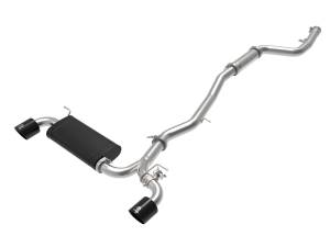 49-36043-B | AFE Power Takeda 3 IN to 2-1/2 IN 304 Stainless Steel Cat-Back Exhaust System w/ Black Tip (2020-2024 GR Supra A90 L6-3.0L t)