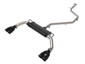 49-36054-B | AFE Power Takeda 2 IN to 2-1/2 IN 304 Stainless Steel Cat-Back Exhaust w/ Black Tip (2019-2022 UX200 L4-2.0L)