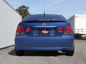 aFe Power - 49-36058-L | AFE Power Takeda 2-1/2 IN 304 Stainless Steel Cat-Back Exhaust System w/ Blue Tip (2001-2005 IS300 L6-3.0L) - Image 4
