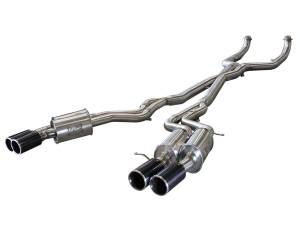 49-36317-C | AFE Power MACH Force-Xp 3 IN 304 Stainless Steel Cat-Back Exhaust System w/ Carbon Tip (2012-2017 M5 F10 V8-4.4L tt)