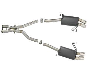 aFe Power - 49-36339-P | AFE Power MACH Force-Xp 2-1/2 in 304 Stainless Steel Cat-Back Exhaust w/Polished Tips (2006-2008 Z4 M E85 L6-3.2L) - Image 2
