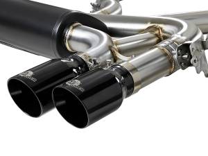 aFe Power - 49-36341-B | AFE Power MACH Force-XP 3-1/2 IN 304 Stainless Steel Cat-Back Exhaust System w/ Black Tip (2015-2018 X5 M F85 V8-4.4L tt) - Image 4