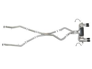 aFe Power - 49-36341-B | AFE Power MACH Force-XP 3-1/2 IN 304 Stainless Steel Cat-Back Exhaust System w/ Black Tip (2015-2018 X5 M F85 V8-4.4L tt) - Image 2